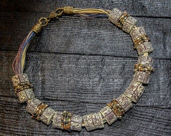 African Necklace Chunky Necklace Statement necklace Ethnic Necklace Ethnic Choker African jewelry unique necklaces for women
