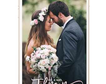Wedding Snapchat GeoFilter, Wedding Geofilter, Floral Filter, White and Floral, Custom Snapchat Filter, Gold Glitter Filter, Reception BLUSH