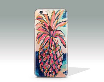 iPhone 6 Case iPhone 6s Case Clear iPhone 7 Case Clear Pineapple iPhone 5 SE Case iPhone 7 Plus Case iPhone 6s Plus Case Gift For Her //104