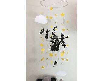 Peter Pan - Pirates - Peter Pan Mobile - Nursery Decor - Peter Pan Crib Mobile - Baby Shower Gift- Pirates Mobile - Peter Pan Baby Mobile