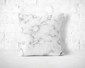 Marble Pillow, Marble Pillow Case, Black White Pillow, Marble Cushion, Marble Throw Pillow, Neutral Throw Pillow, Modern Throw Pillow