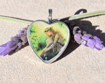 Lady at the Lake Resin Pendant