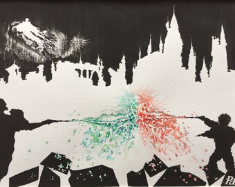 Harry potter wand print, hogwarts castle art, fantastic beasts, harry potter magic teen boy gift harry potter wizard art lord voldemort wand