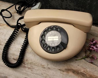 vintage phone vintage Telephone rotary phone Retro Home decor Old Phone Retro phone Soviet Phone Hotel Phone Rare Phone old desk phone