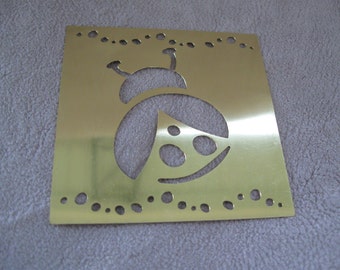 Brass Stencils Create stunning embossed designs & more - crafts This is a Brass Embossing Template Stencil free shipping in u s a