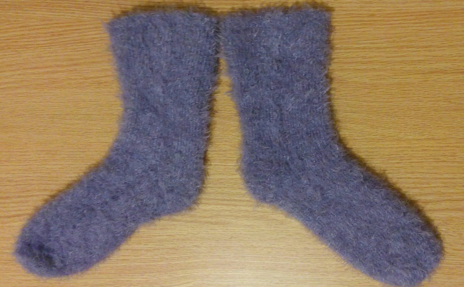 Purple Fuzzy Socks by VMadeTextiles on Etsy