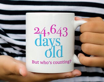 Personalized Birthday Mug, 60th Birthday Gift for Woman, 40th Birthday Gift for Woman, 30th Birthday, 50th Birthday Gift for Woman