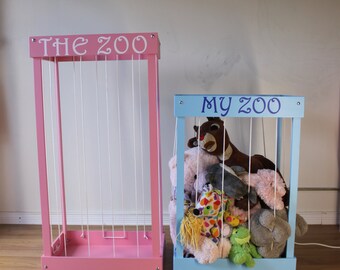 Stuffed animal storage, Stuffed animal zoo, Toy Box, Toy organizer, Toy storage