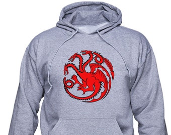 House Targaryen/ Daenerys Targaryen/ Game of Thrones/ Unisex hoodie/ Unisex sweatshirt/ Fire and Blood/ Mother of Dragons/ Girl gift/(GOT12)