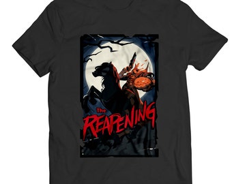 Overwatch Reaper Halloween The Reapening Spray Unisex T-Shirt White/Black Cotton