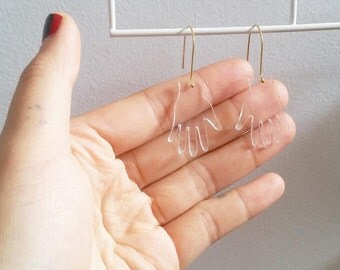 Clear Handy Earrings