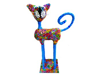 Cat sculpture, Cat art, Cat decor, Cat decoration, Cat figurine, Cat collectibles, Cat lover gift, Cat, Cat lover, Cat design, Cat art, doll