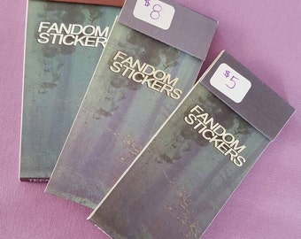 TEEN WOLF inspired Matchbook of fandom stickers