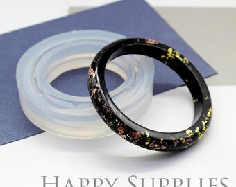 1pcs Silicone Mold For Round Bracelet Bangle - Resin Bangle Mold - DIY Resin Bangle (BM077)