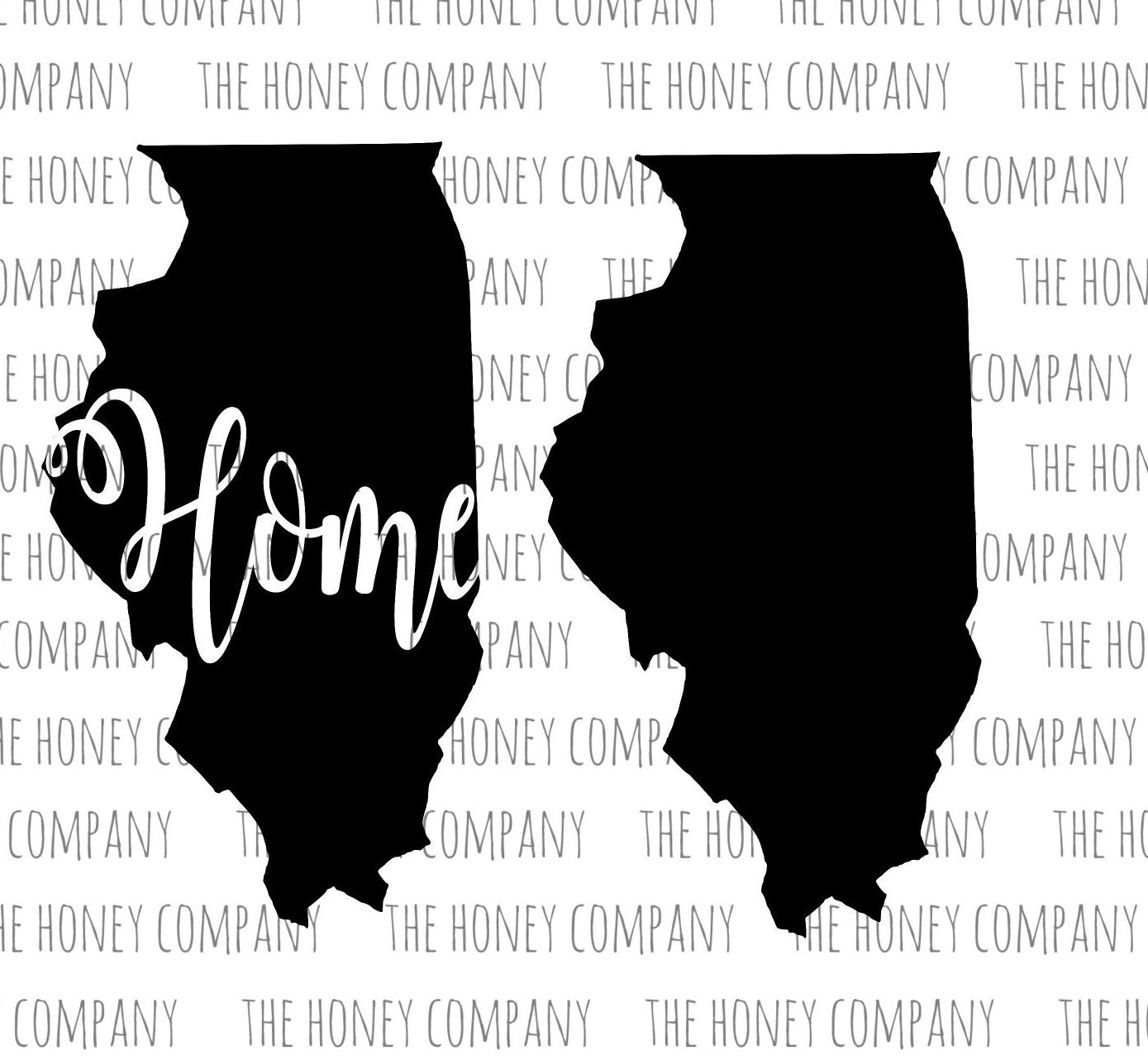 Download Illinois SVG PNG DXF State Home Instant Download Silhouette