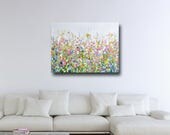 Large Wall Art Canvas Prints Abstract and Floral by Tamarrisart