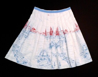 Red white blue skirt | Etsy