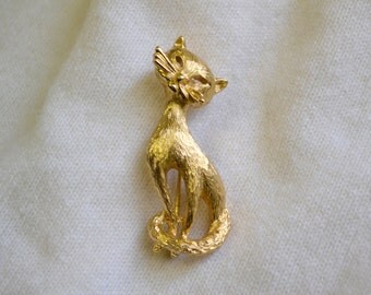 1960s Monet Cat Brooch