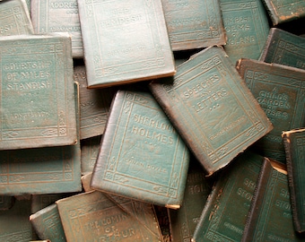 Little Leather Library Books with Green Covers - Tiny Classic Literature Books