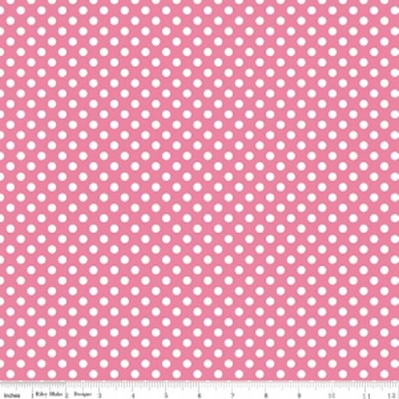 small dots pink c350 70 pink 1 4 inch white dots on pink sold in half small dots pink c350 70 pink 1 4 inch white dots on pink sold in half