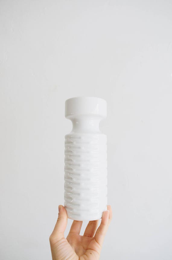 Mid Century Glazed White Porcelain Vase // Seltmann Weiden // Scandinavian Modern Home Decor // Minimalism // Modernist Christmas Gifts