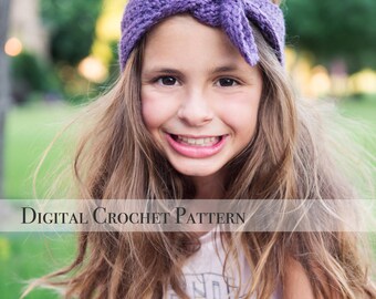 Crochet Headband Pattern / Retro Headband / Ear Warmers Pattern 033 / Crochet Pattern / Crochet Ear Warmers Pattern / Ear Warmers