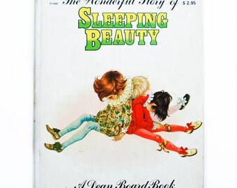 Sleeping Beauty, 1980, The Wonderful Story of Sleeping Beauty, A Dean Board Book #1440, Vintage Children's Book, Children's Classic