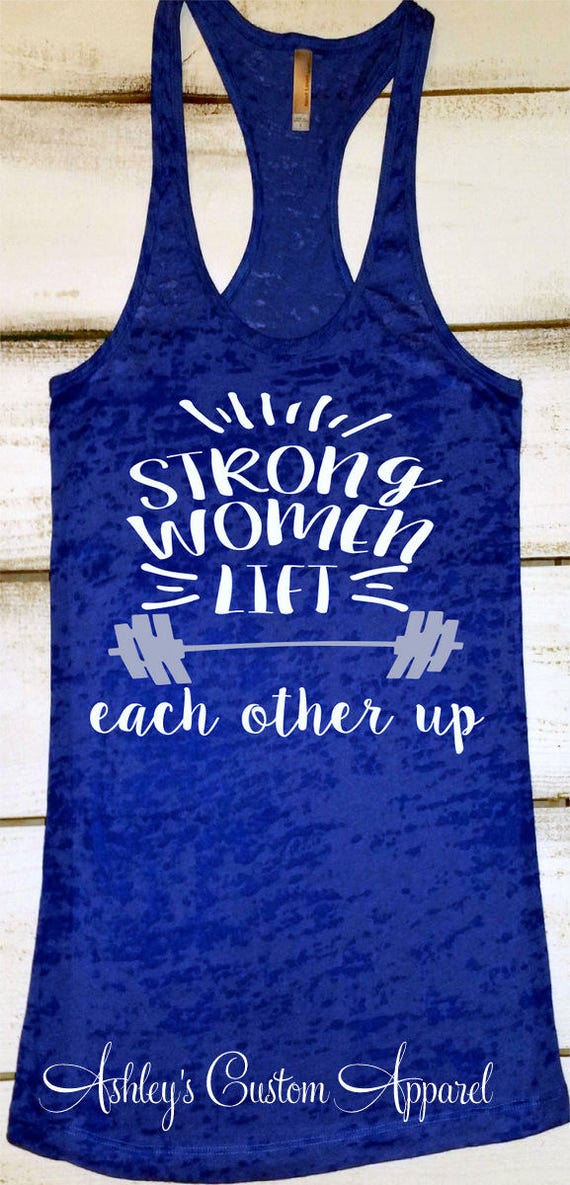 Womens Fitness Tank Top Strong Women Inspirational Tank