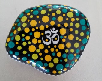 Om Symbol Painted Rock