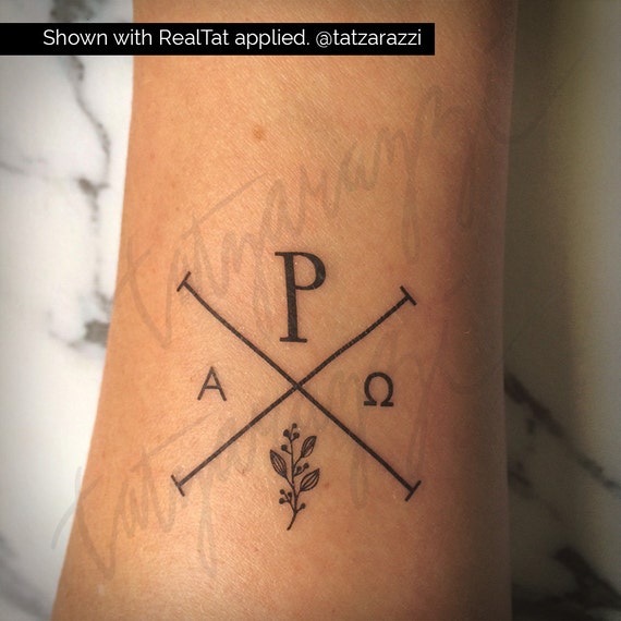 Christian Hipster Tattoo | chi rho temp tattoo temporary tat christian symbol hipster Christian Hipster Tattoo | chi rho temp tattoo temporary tat christian symbol hipster