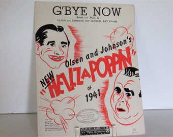 Group of 3 Vintage Sheet Music, 1940's
