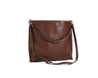 Full grain LEATHER TOTE BAG/Shoulder leather bag/Oversize bag/Bags and purses/Totes/Handmade leather bag/Woman handbag/For her/Birthday gift