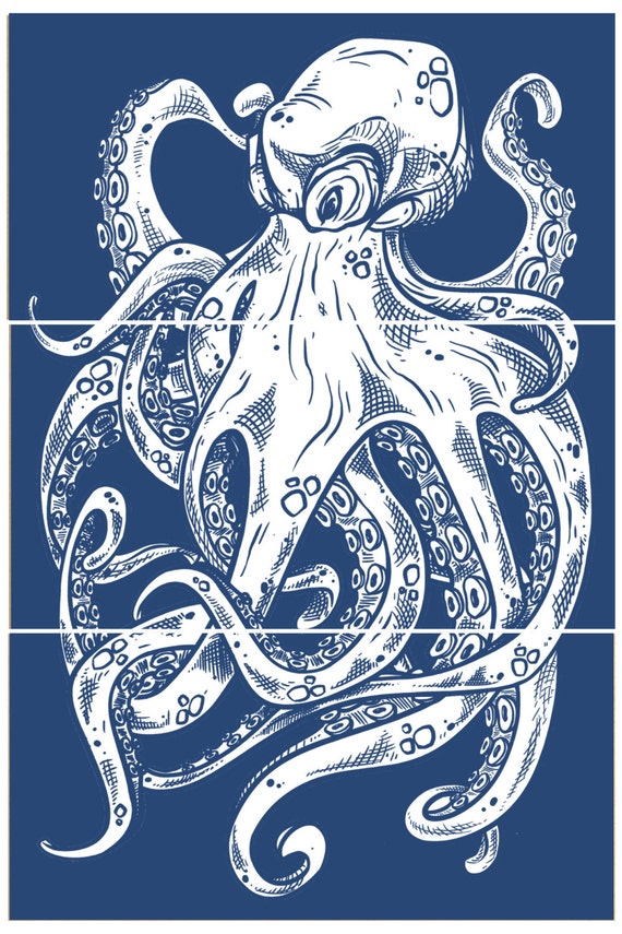 Octopus Art Octopus Wall Art Octopus Print Octopus