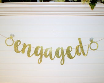 BRIDE TO BE Banner- Engagement Decoration - Miss to Mrs Garland - Bridal Shower Decoration - Bride to Be Garland - Bachelorette Party Decor