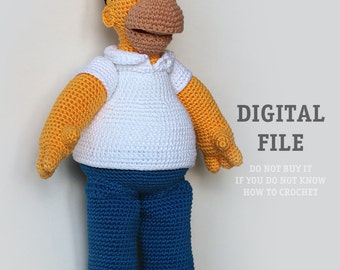Amigurumi Pattern Crochet Cartoon | Crochet Doll Pattern | Crochet Action Figure Pattern | Crochet Stuffed Toy Pattern | Geeky Crochet