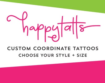 custom coordinates tattoos romantic valentines day temporary tattoos personalized number tattoos coordinate tattoo valentine gift for him