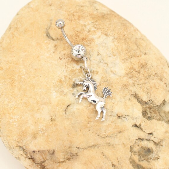 Unicorn Belly Ring Fantasy Belly Ring Body Piercing