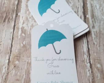 Baby Shower Tags, Thanks for showering me with love, Baby Shower favor tags, bridal shower, wedding shower, thank you tag, gift tag (044)