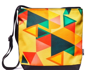 Boho Messenger Bag, Summer Outdoors, Laptop Bag, Yellow Tote Bag, Bucket Bag, Shoulder Bag, Boho Chic, Travel Bag, Shoulder Tote, Casual Bag