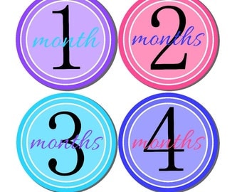 Milestone Stickers, Baby Month Stickers, Monthly Stickers, Monthly Baby Sticker, Baby Shower Gifts, Baby Month Sticker Girl, G20