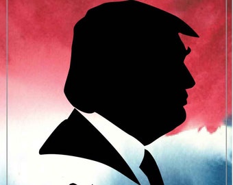 President silhouette | Etsy