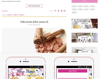 Blogger Template Responsive, Blogger Theme, Premade Blogger Templates, Blogger Template Minimal, Blogger Blog, Blogspot - Floro