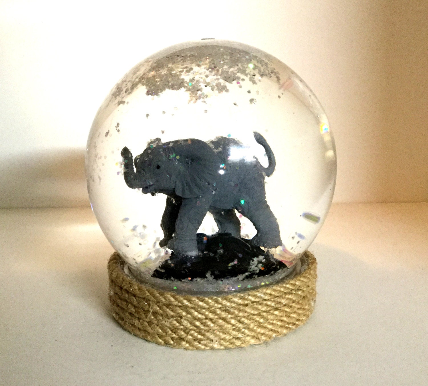 Elephant Snowglobe Elephant Waterglobe Christmas Gift