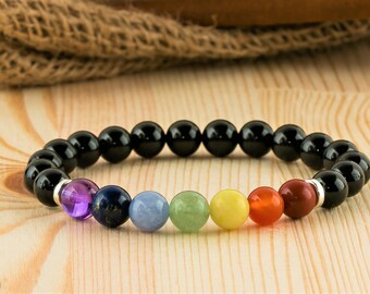 Chakra jewelry chakra bracelet chakra gift yoga jewelry yoga bracelet yoga gift reiki healing jewelry reiki bracelet chakra stones bracelet
