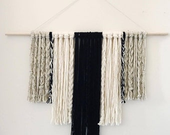 Yarn Wall Hanging, Yarn Wall Art, Modern Wall Hanging