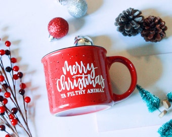 Merry Christmas Ya Filthy Animal | Home Alone | Christmas Gift | Gift for Her | Gift for Him | Gift For Dad | Keri Christine