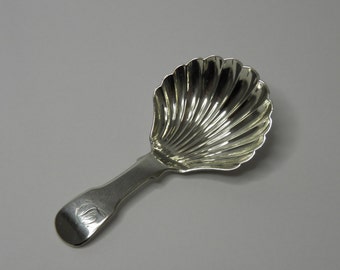 Silver Caddy Spoon William IV Newcastle Hallmarks
