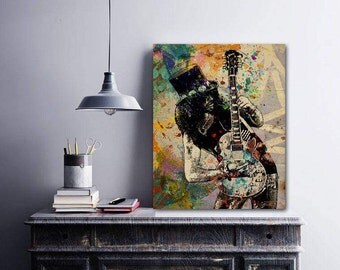 Slash, Slash Guns n Roses, Guns and Roses, Slash Guitar, Slash Art, Axl Rose, Hard Rock, Rock Bands, Guitar Player, Rock Prints, Slash Pop