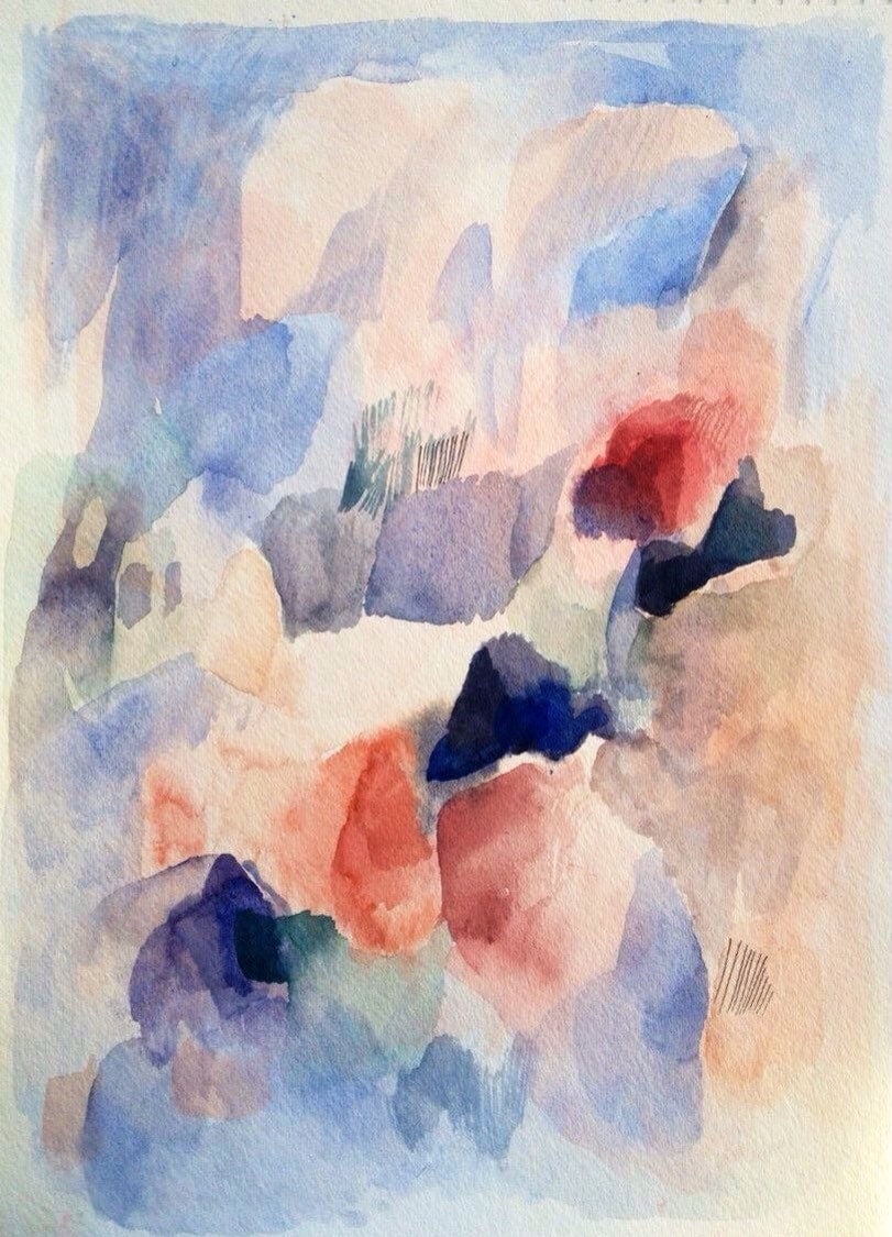 Original Watercolor Painting Abstract Art Original Art