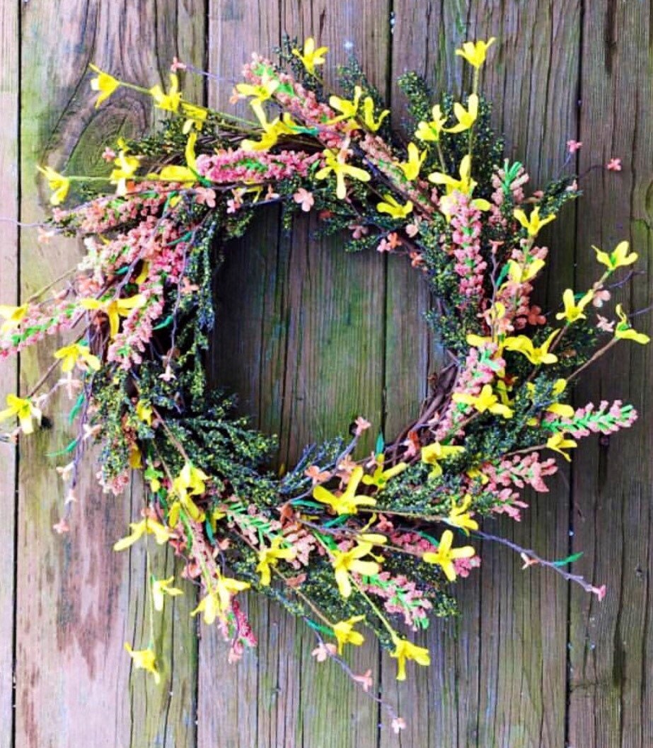 Spring Wreath, Easter Wreath, Wreath For Door, Rustic Wreath, Spring Door Wreath, Wedding Wreath, Front Door Wreath
